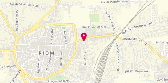 Plan de GONNET Edouard, 2 Rue de Valmy, 63200 Riom
