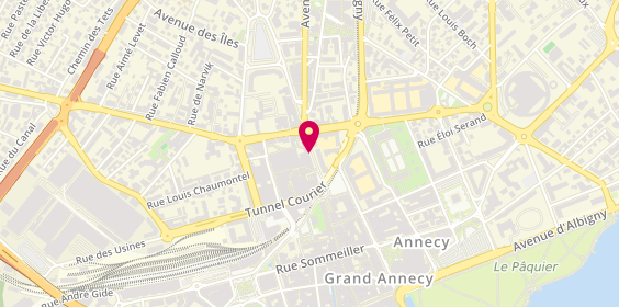 Plan de BOURBON KERISIT Sandrine, 69 Rue Carnot, 74000 Annecy