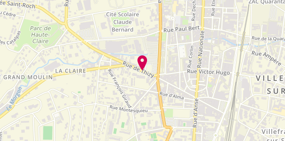 Plan de LERENARD Amaury, 378 Rue de Thizy, 69400 Villefranche-sur-Saône