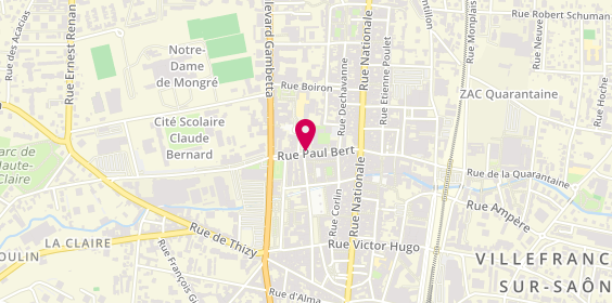 Plan de Gmati Afoua, 158 Rue Paul Bert, 69400 Villefranche-sur-Saône