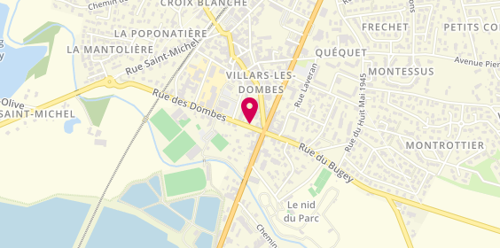 Plan de LAVILLE RUBY Muriel, 551 Rue de Dombes, 01330 Villars-les-Dombes