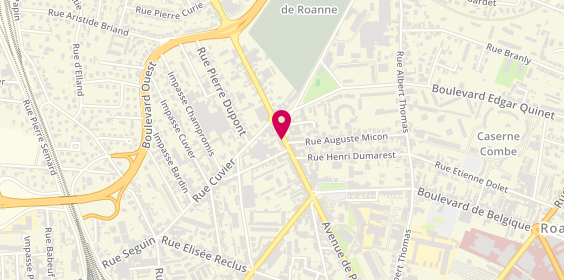 Plan de PERIE Michel, 123 Bis Avenue de Paris, 42300 Roanne