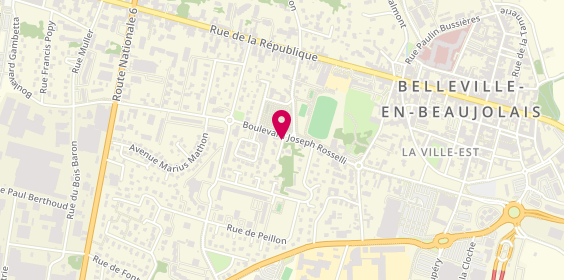 Plan de BILLET Dominique, 35 Boulevard Joseph Rosselli, 69220 Belleville-en-Beaujolais