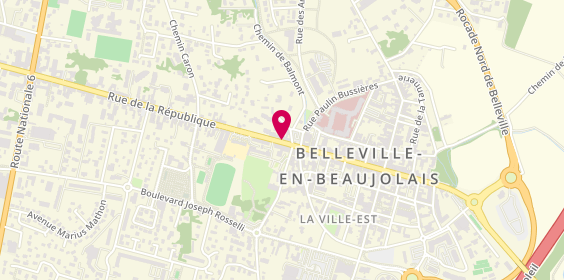 Plan de SZYMKOWIAK Nicolas, 86 Rue de la Republique, 69220 Belleville-en-Beaujolais