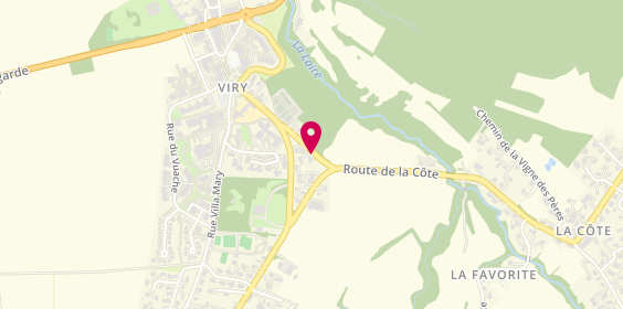 Plan de BOUVIER Nathalie, 122 Route des Primeveres, 74580 Viry