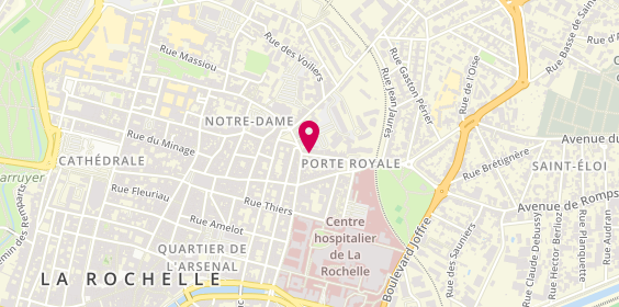 Plan de CHOLET LE MOIGNE Marie Pierre, 1 Q Rue Saint François, 17000 La Rochelle