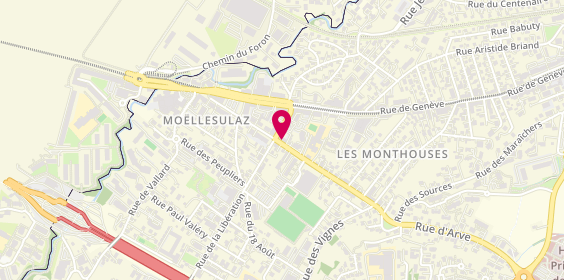 Plan de MOLINI Valério, 1 Rue du Châtelet, 74240 Gaillard