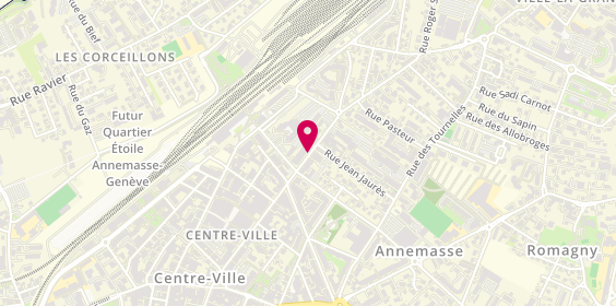 Plan de EYMERY MALLICK Corinne, 43 Rue du Chablais, 74100 Annemasse