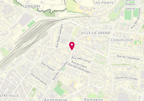 Plan de MEUNIER Pascal, 53 Rue des Tournelles, 74100 Ville-la-Grand