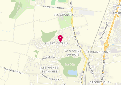 Plan de TAVIOT Laurent, 166 Route des Bergers, 71680 Crêches-sur-Saône