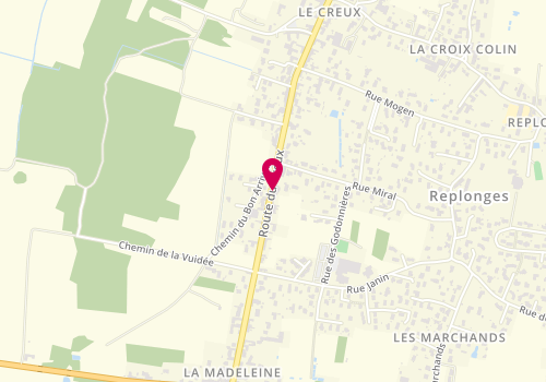 Plan de GUILHENDOU Fabien, 1095 Route du Creux, 01750 Replonges