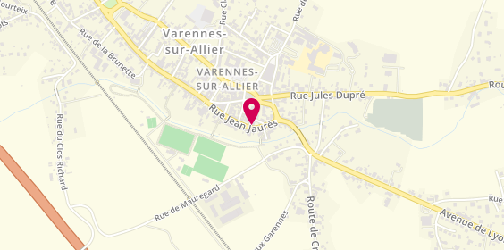 Plan de ALLAGNAT Fabrice, 24 Rue Jean Jaurès, 03150 Varennes-sur-Allier