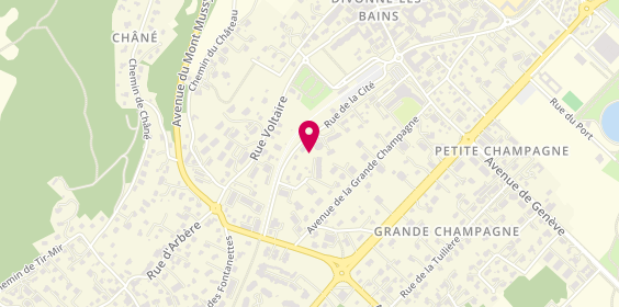 Plan de BARRAL CADIERE Sandrine, 76 F Grande Rue, 01220 Divonne-les-Bains