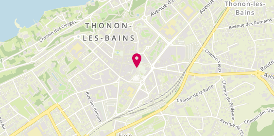 Plan de DUVOISIN Alice, 1 Place des Arts, 74200 Thonon-les-Bains