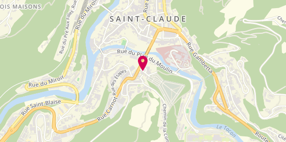Plan de GAUSSET Mélusine, 2 Avenue du Cimetiere, 39200 Saint-Claude