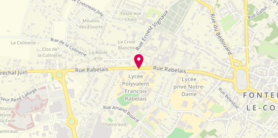 Plan de BAUGAS Edouard, 51 Rue Rabelais, 85200 Fontenay-le-Comte