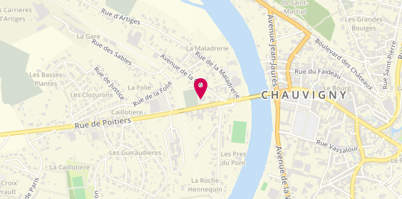 Plan de WAHART Alexandre, 14 Bis Rue de Poitiers, 86300 Chauvigny