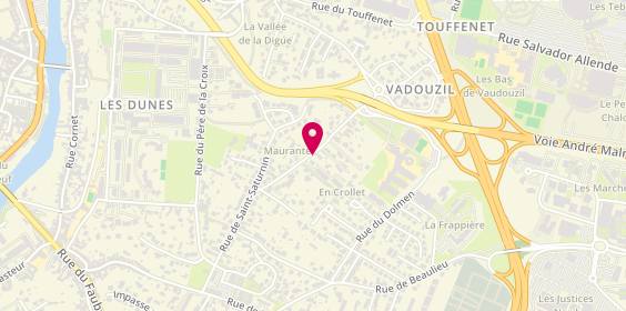 Plan de MOREAU Vincent, 84 Rue de Vaudouzil, 86000 Poitiers