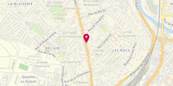 Plan de MORIER Nathalie, 119 Avenue de Nantes, 86000 Poitiers