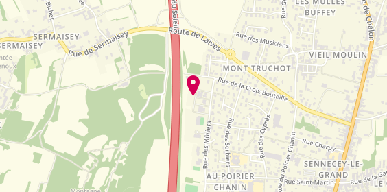 Plan de MATHIEU Gwladys, 32 A Rue des Muriers, 71240 Sennecey-le-Grand