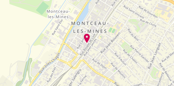 Plan de BERTAZZON José, 22 Rue Eugène Pottier, 71300 Montceau-les-Mines