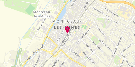 Plan de POURRET Sylvie, 44 Rue Rouget de Lisle, 71300 Montceau-les-Mines