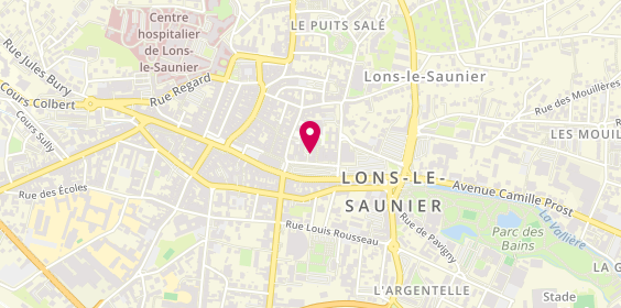 Plan de IUSCO George CIPRIAN, 4 Rue Pasteur, 39000 Lons-le-Saunier