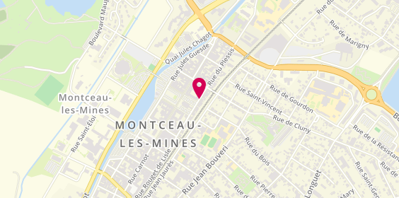 Plan de PERROUX Marcel, 8 Rue Rouget de Lisle, 71300 Montceau-les-Mines