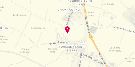 Plan de EKRA Anne Emmanuelle, 1 Rue Lucien Brunet, 36300 Pouligny-Saint-Pierre