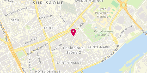 Plan de BERAUD Salomon Elise, 27 Rue de la Motte, 71100 Chalon-sur-Saône