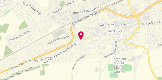 Plan de LESAGE Antoine, 1 Rue du Faubourg Briand, 25410 Saint-Vit