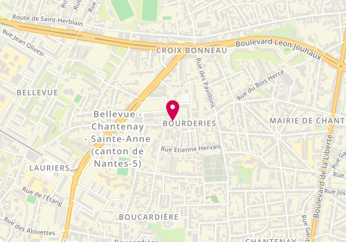 Plan de JENIN Sylvie, 24 Rue des Bourderies, 44100 Nantes