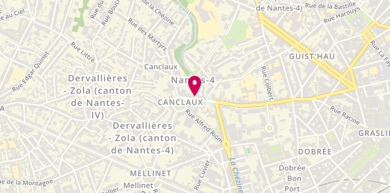 Plan de CHARTIER MARTIN FLORENCE, 44 Rue de Gigant, 44100 Nantes