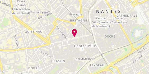Plan de DELANOS MENANTEAU Elodie, 4 Rue du Calvaire, 44000 Nantes