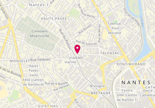 Plan de HULLIN Pierre Emmanuel, 14 Place Viarme, 44000 Nantes