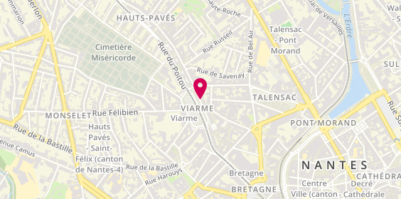 Plan de BONNET BLOTTIERE Bénédicte, 14 Place Viarme, 44000 Nantes