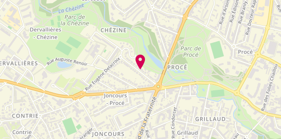 Plan de DESPORTES SOPHIE Mahé, 16 Rue Jean Baptiste Corot, 44100 Nantes