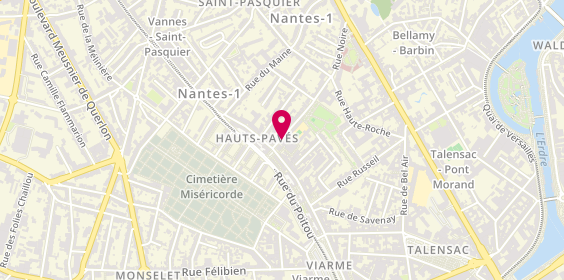 Plan de MARINIER Isabelle, 61 Rue Noire, 44000 Nantes