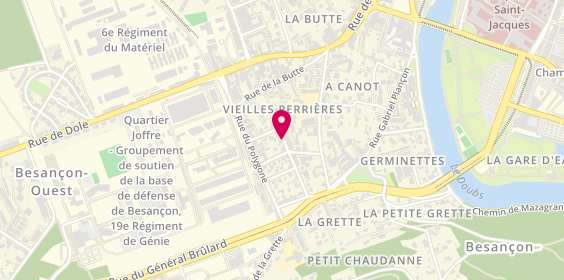 Plan de PALLEZ Isabelle, 19 Rue Alfred Sancey, 25000 Besançon