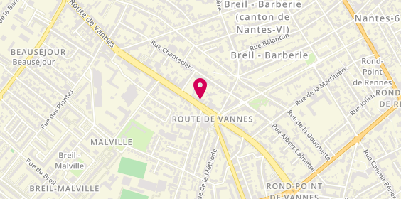 Plan de DAZEL LABOUR Sophie, 16 Route de Vannes, 44000 Nantes