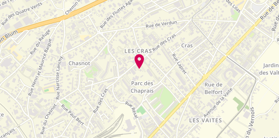 Plan de NARDIN Catherine, 102 Rue des Cras, 25000 Besançon