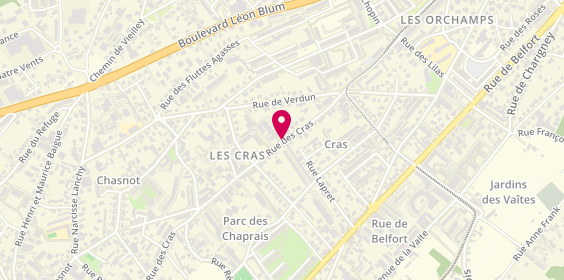 Plan de Centre de Santé Dentaire, 67 Rue des Cras, 25041 Besançon