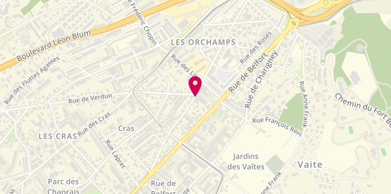 Plan de UBRICH Marie, 34 Rue de la Corvee, 25000 Besançon