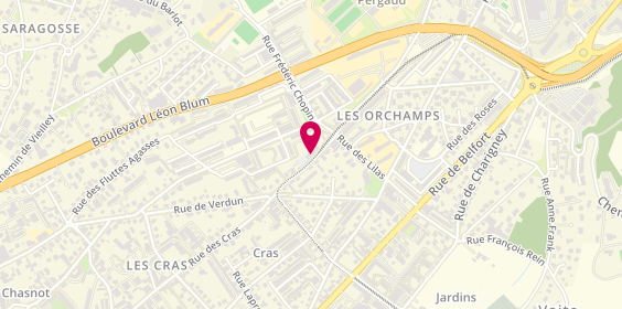 Plan de GIRARD Narcisse, 91 Rue des Cras, 25000 Besançon