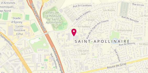 Plan de BERTHOU Marie Bénédicte, 77 D Rue en Paillery, 21850 Saint-Apollinaire