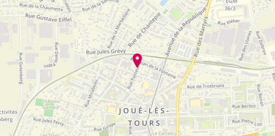 Plan de WAGNER BALLON Ingrid, 13 Rue Pasteur, 37300 Joué-lès-Tours