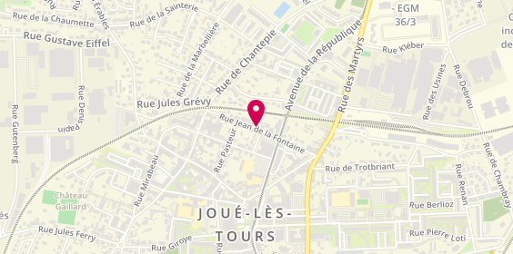 Plan de KROL CHAUBET Joëlle, 14 Rue Jean de la Fontaine, 37300 Joué-lès-Tours