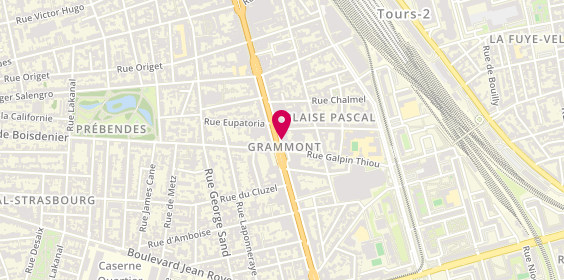 Plan de AUFRERE Laurent, 70 Avenue de Grammont, 37000 Tours