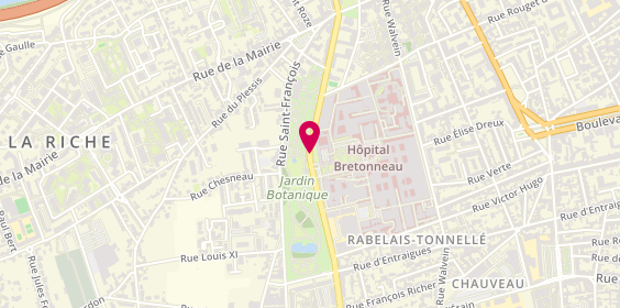 Plan de MENNETEAU Solène, 2 Boulevard Tonnelle, 37044 Tours