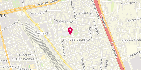 Plan de PEDEL LABORDE Catherine, 40 Rue Camille Desmoulins, 37000 Tours